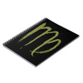 《星座》乙女座〔占星術の〕十二宮図威厳がある9月誕生日占星術 ノートブック (左側)