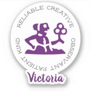 《星座》乙女座〔占星術の〕十二宮図星印の特徴 シール