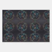 《星座》乙女座〔占星術の〕十二宮図星記号ラッピング紙シート ラッピングペーパーシート (正面2)