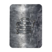 《星座》乙女座〔占星術の〕十二宮図標識グランジ動揺してスタイル マグネット (縦)