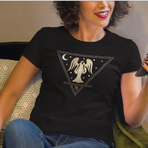 《星座》乙女座〔占星術の〕十二宮図標識地球要素金ゴールド Tシャツ