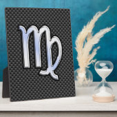 《星座》乙女座〔占星術の〕十二宮図標識炭炭素繊維プリント フォトプラーク (側面)