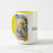 《星座》乙女座〔占星術の〕十二宮図標識 マグカップ (正面左)