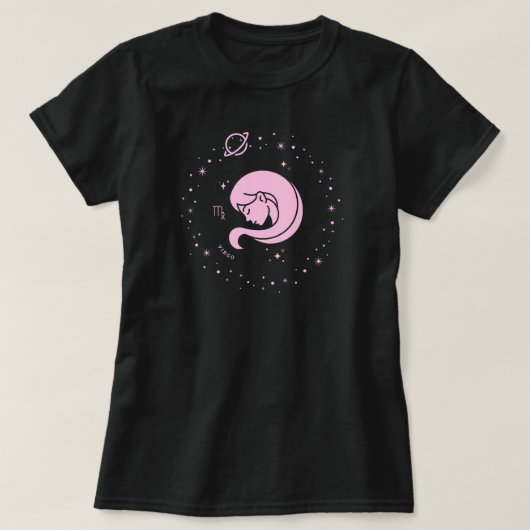 《星座》乙女座〔占星術の〕十二宮図標識 Tシャツ (デザイン正面)