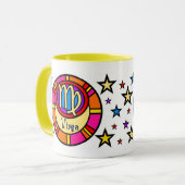 《星座》乙女座〔占星術の〕十二宮図記号マグカップ マグカップ (正面左)