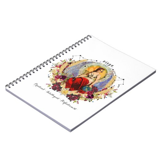 《星座》乙女座〔占星術の〕十二宮図誕生日 ノートブック (左側)