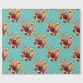 《星座》乙女座〔占星術の〕十二宮図誕生日 ラッピングペーパー (フラット)