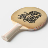 《星座》乙女座〔占星術の〕十二宮図 素朴 卓球ラケット (正面アングル)