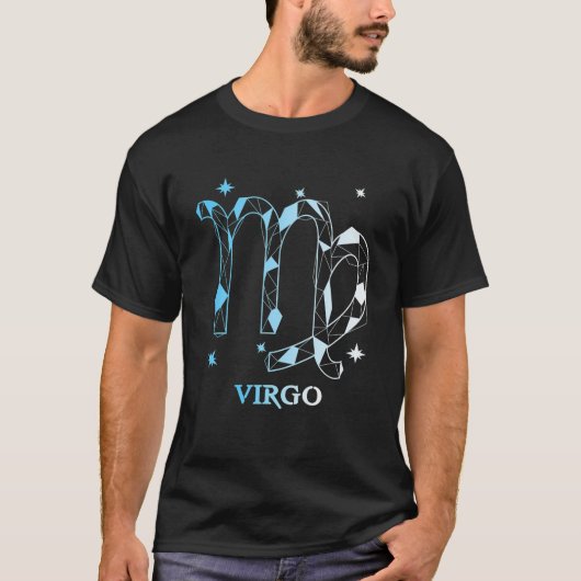 《星座》乙女座〔占星術の〕十二宮図 Tシャツ (正面)