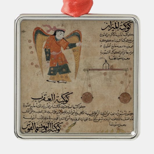 《星座》乙女座、天秤座および蠍座 メタルオーナメント (正面)