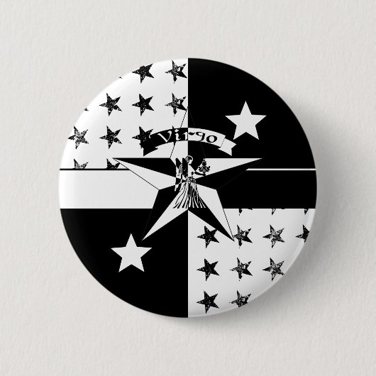 《星座》乙女座 缶バッジ (正面)