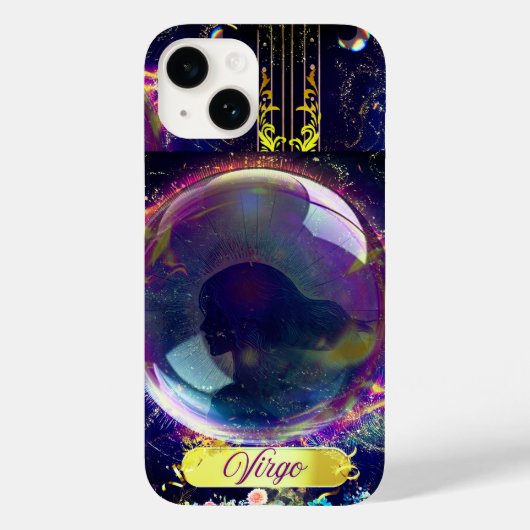 《星座》乙女座、青 Case-Mate iPhoneケース (裏面)