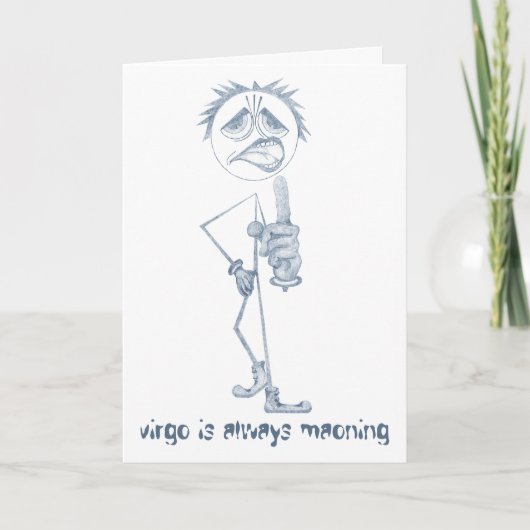 《星座》乙女座[ - BitchScope - ]誕生日カード カード (正面)