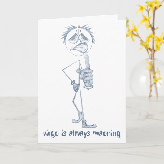 《星座》乙女座[ - BitchScope - ]誕生日カード カード (黄色い花)