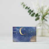 星座、占星術、月、星のビジネスカード 名刺 (スタンド正面)
