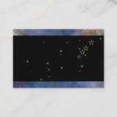 星座、占星術、月、星のビジネスカード 名刺 (裏面)