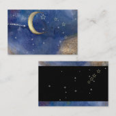 星座、占星術、月、星のビジネスカード 名刺 (正面/裏面)