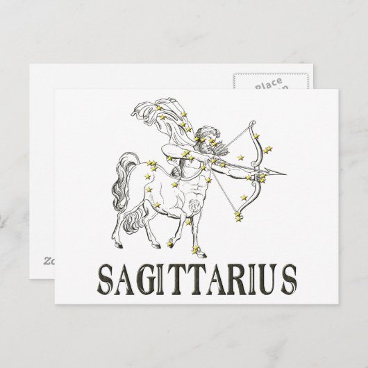 星座:射手座 ポストカード (正面/裏面)