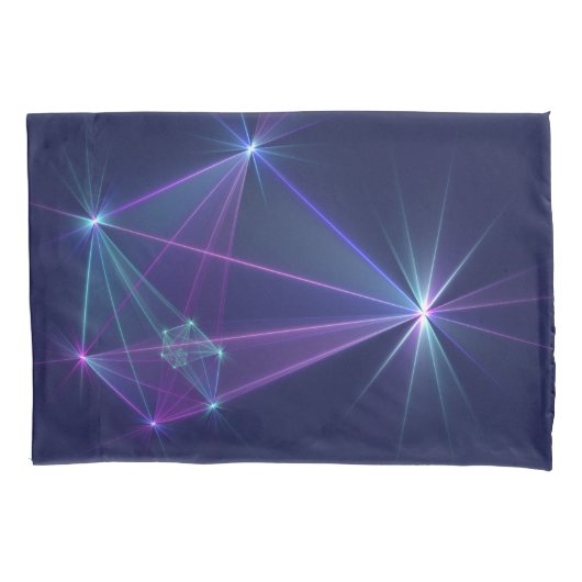 星座、抽象ファンタジーフラクタルアート 枕カバー (正面)