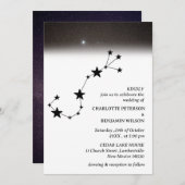 星座 星空のウェディング 招待状 (正面/裏面)