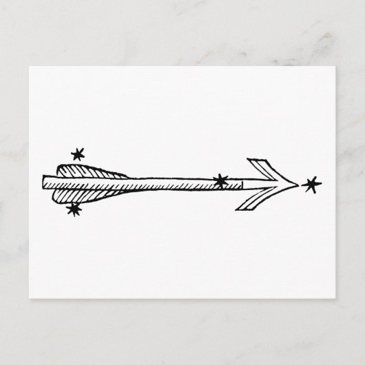 星座:矢形 ポストカード (正面)