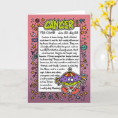 星座 - 蟹座 豆知識 カード (黄色い花)