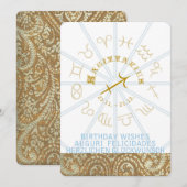 星座 ~ 誕生日招待 - 射手座 招待状 (正面/裏面)