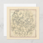 星座(7月、9威厳がある月) 招待状 (正面/裏面)