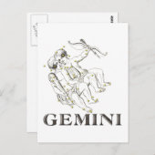 星座: Gemini ポストカード (正面/裏面)