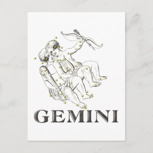 星座: Gemini ポストカード