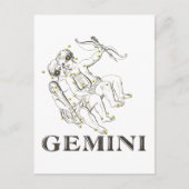 星座： Gemini ポストカード (正面)