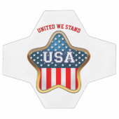 星形のアメリカ国旗のサッカーボール サッカーボール (フラット)