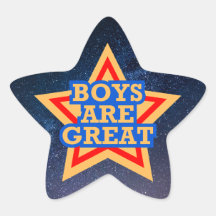 星形のステッカー