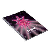 星形のノートのように輝く ノートブック (右側)