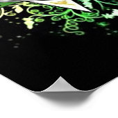 星形の写真のパーソナライズ ポスター (角)