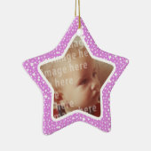 星形の写真フレーム セラミックオーナメント (右)