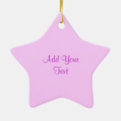 星形の写真フレーム セラミックオーナメント (裏面)