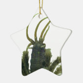 星形の多毛虫みみずのクリスマスのオーナメント セラミックオーナメント (左)