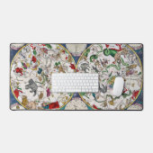 星形グラフ デスクマット (キーボード&マウス)