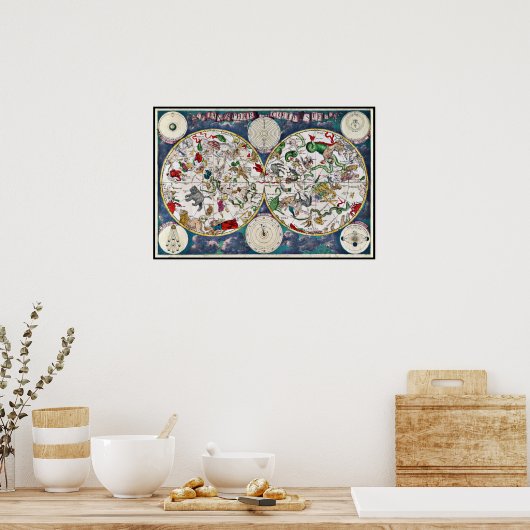 星形グラフ ポスター (キッチン)