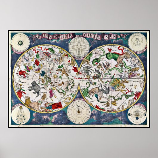 星形グラフ ポスター (正面)