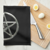 星形五角形のライフキッチンタオルの木 キッチンタオル (四つ折り)