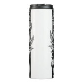 星形五角形スケルトンスカル&バラタロットアート タンブラー (裏面)