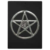 星形五角形ツリーのライフクリップボード クリップボード (裏面)