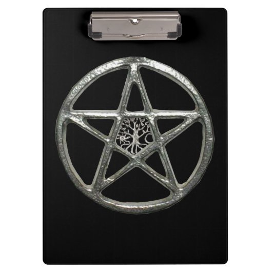 星形五角形ツリーのライフクリップボード クリップボード (正面)