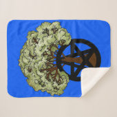 星形五角形ツリー シェルパブランケット (正面(横))