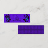 星形五角形ハンド2プロファイルカード スキニー名刺 (正面/裏面)