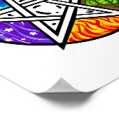 星形五角形ポスター ポスター (角)