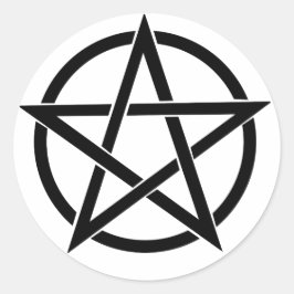 星形五角形ラウンドステッカー ラウンドシール