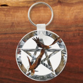 星形五角形ワシ キーホルダー (正面)